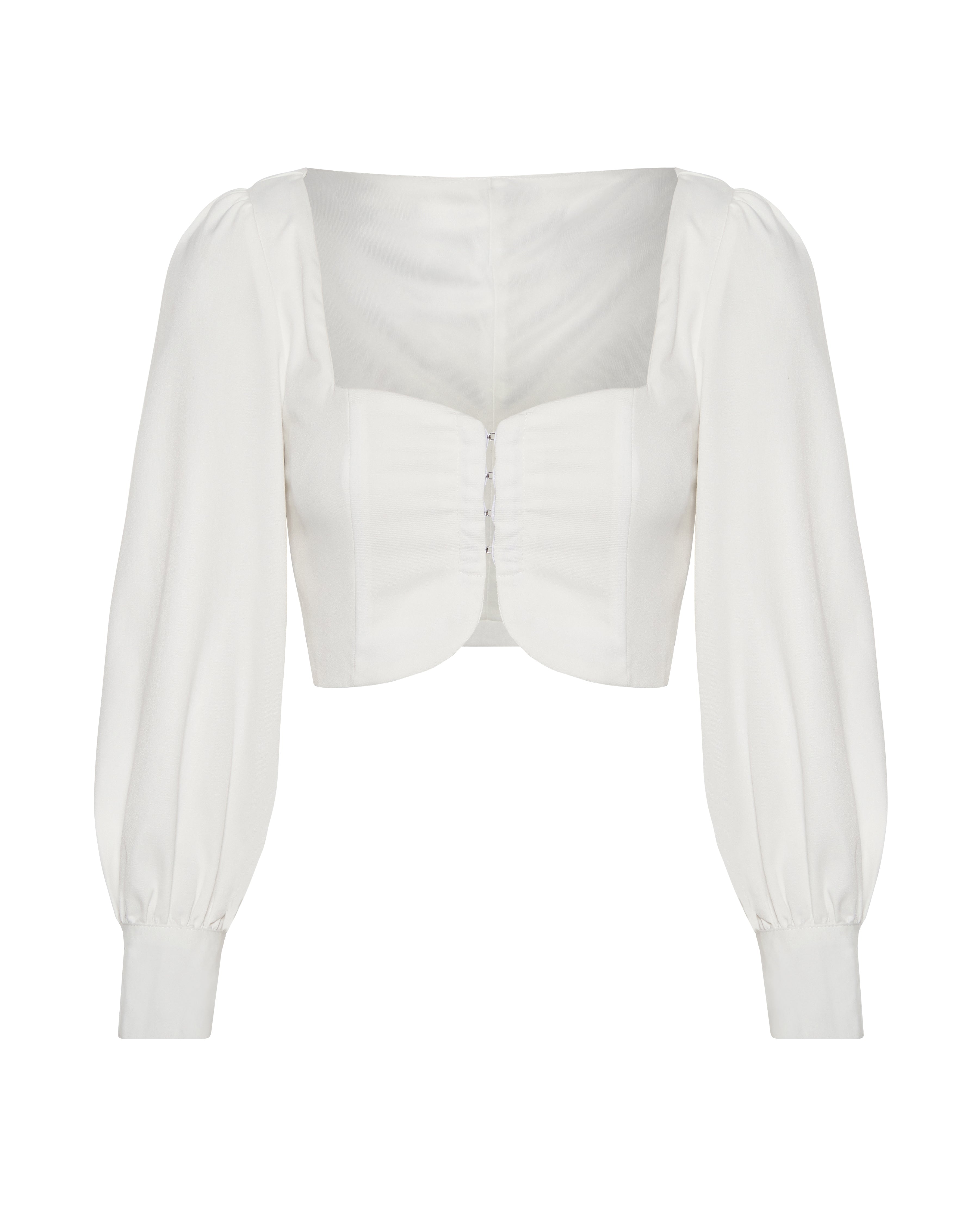 White Tailored Top