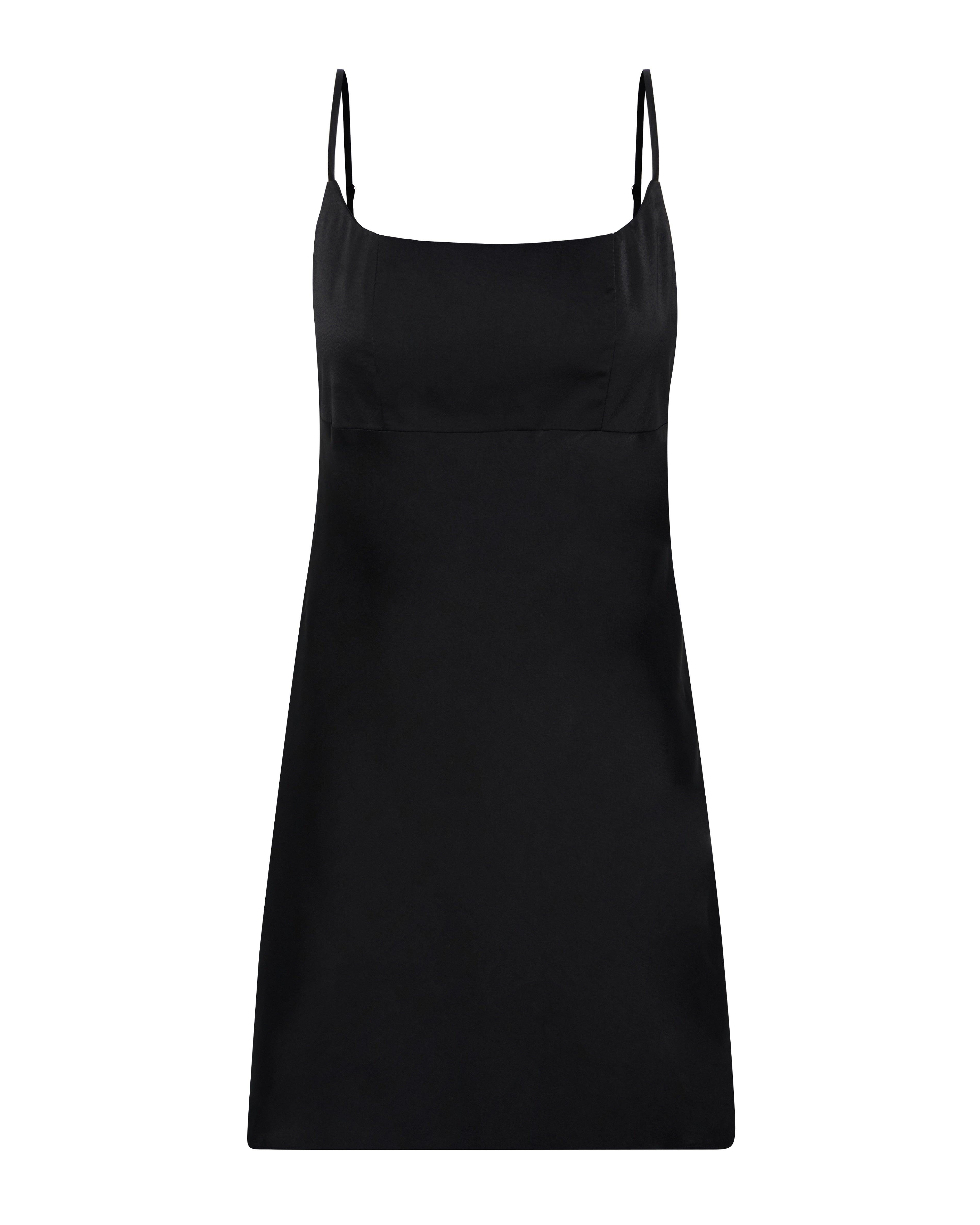 Black Cocktail Mini Dress